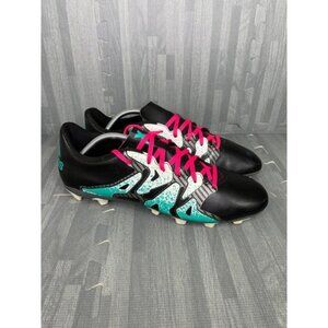 Adidas X 15.4 FG Soccer Cleats Men Size 12 Black Blue